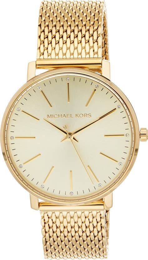 michael kors women's pyper gold-tone stainless steel watch|Michael Kors pyper pink.